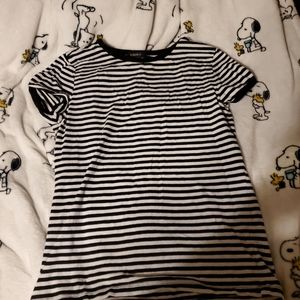 Black and white striped shirt